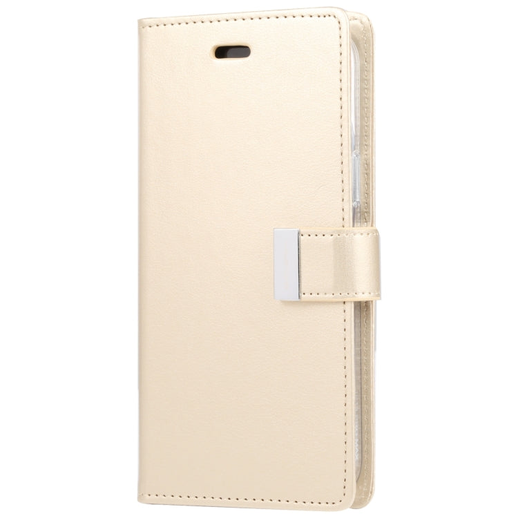 For iPhone 14 Pro Max GOOSPERY RICH DIARY Crazy Horse Texture Leather Case