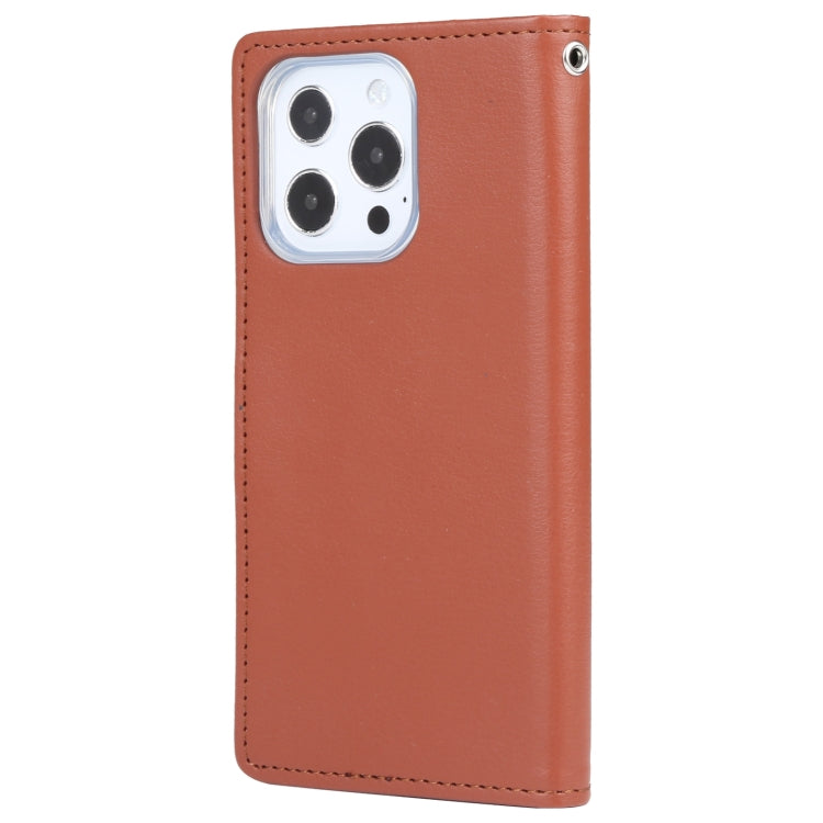 For iPhone 14 Pro Max GOOSPERY RICH DIARY Crazy Horse Texture Leather Case