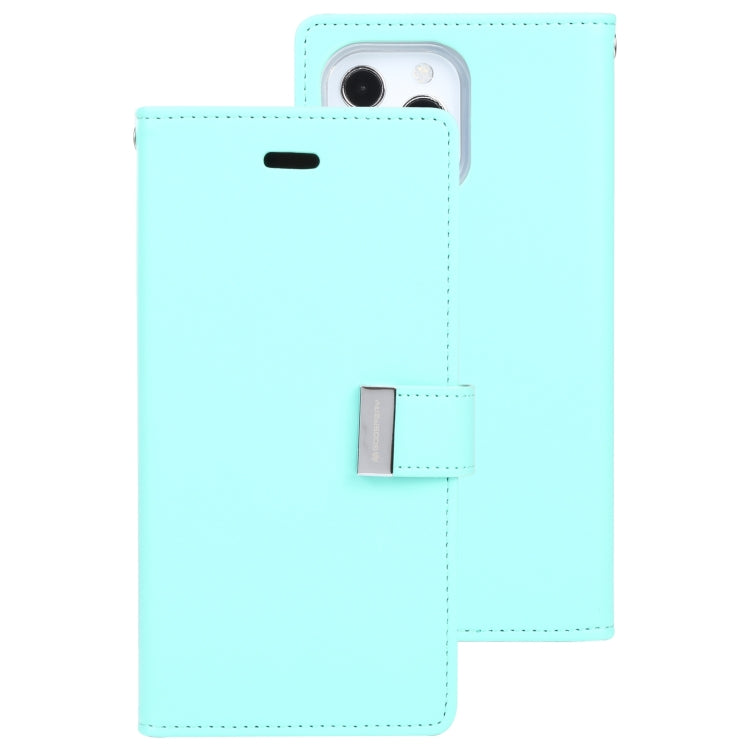 For iPhone 14 Pro Max GOOSPERY RICH DIARY Crazy Horse Texture Leather Case