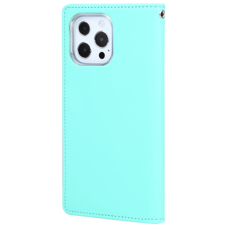 For iPhone 14 Pro Max GOOSPERY RICH DIARY Crazy Horse Texture Leather Case