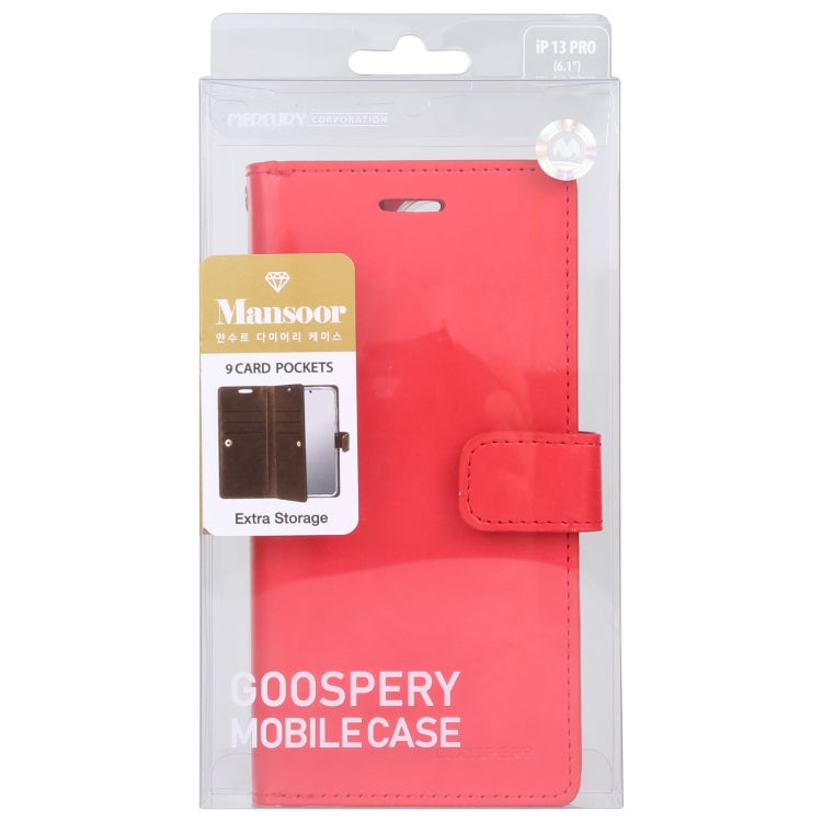 For iPhone 14 MERCURY GOOSPERY MANSOOR 9 Card Slots Leather Case