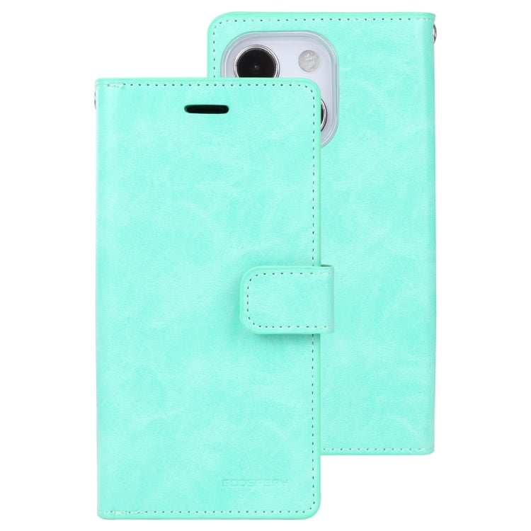 For iPhone 14 MERCURY GOOSPERY MANSOOR 9 Card Slots Leather Case