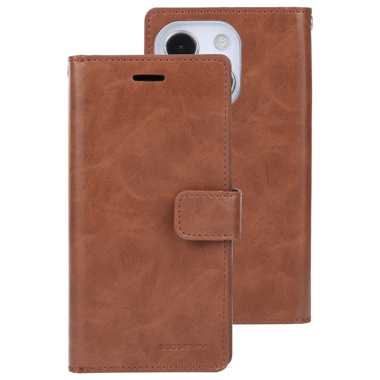 For iPhone 14 MERCURY GOOSPERY MANSOOR 9 Card Slots Leather Case