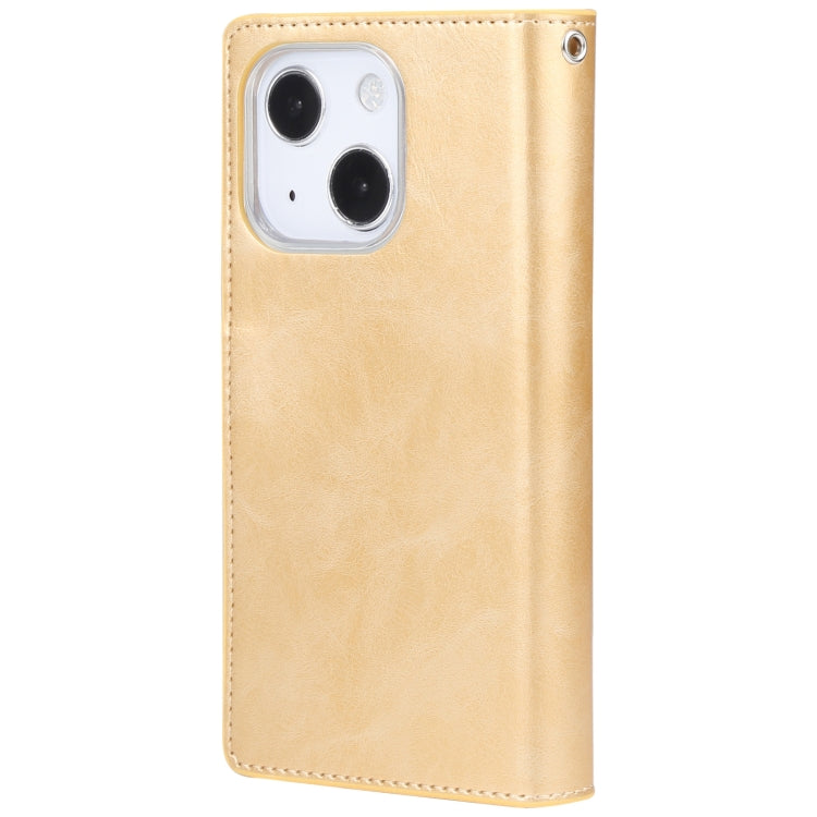For iPhone 14 MERCURY GOOSPERY MANSOOR 9 Card Slots Leather Case