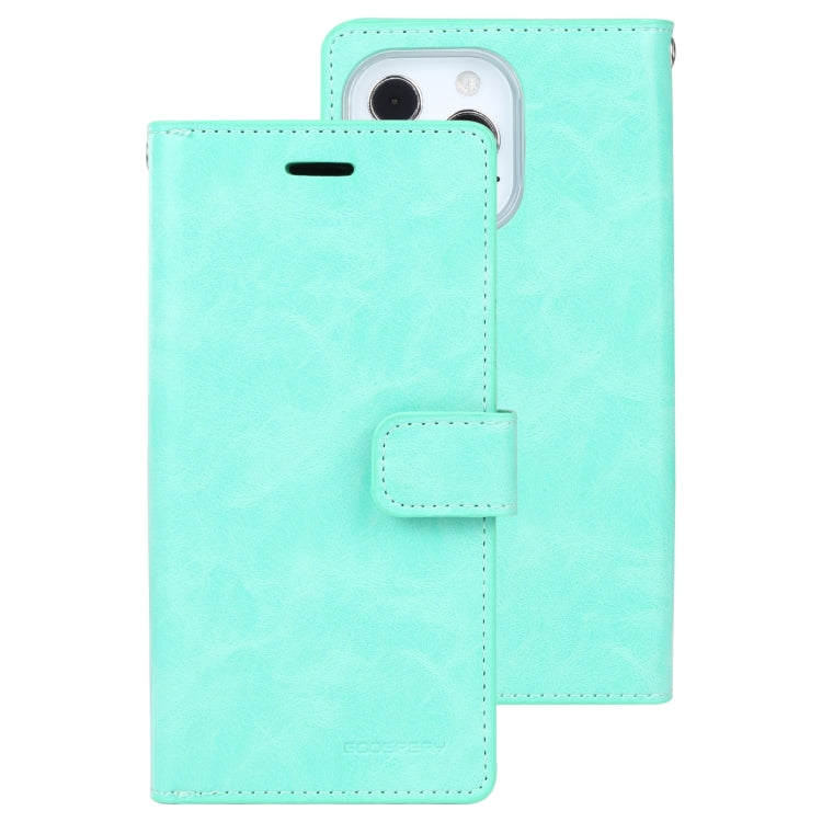 For iPhone 14 Pro MERCURY GOOSPERY MANSOOR 9 Card Slots Leather Case