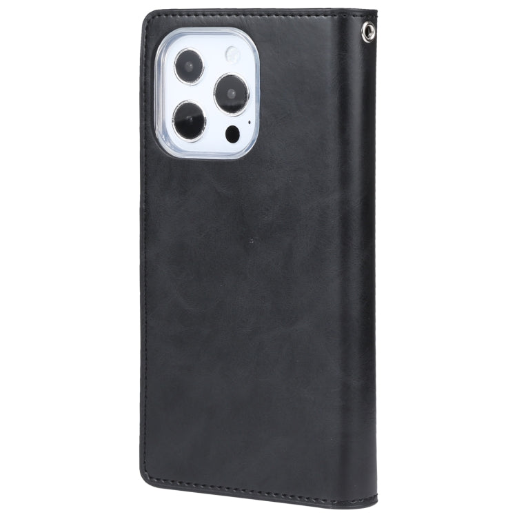 For iPhone 14 Pro MERCURY GOOSPERY MANSOOR 9 Card Slots Leather Case