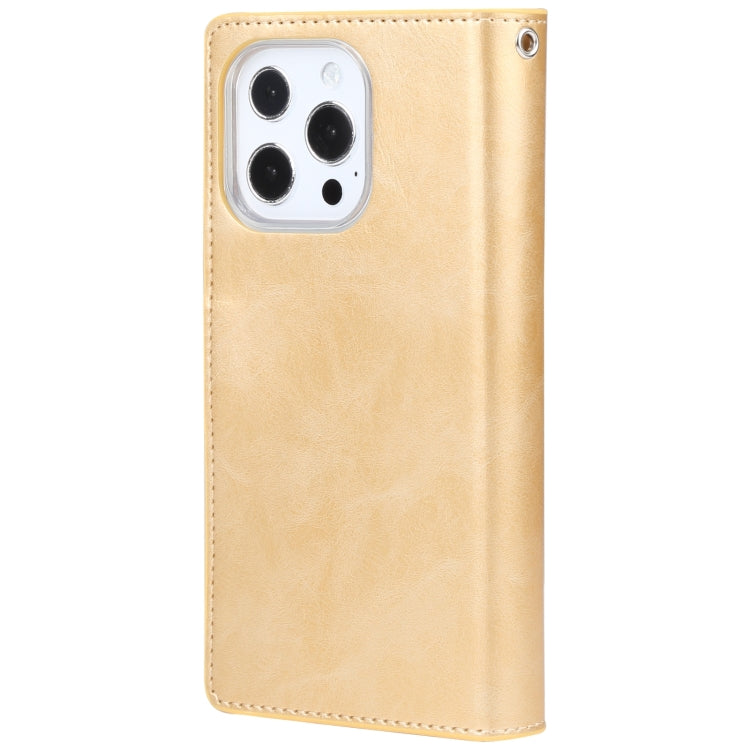 For iPhone 14 Pro MERCURY GOOSPERY MANSOOR 9 Card Slots Leather Case