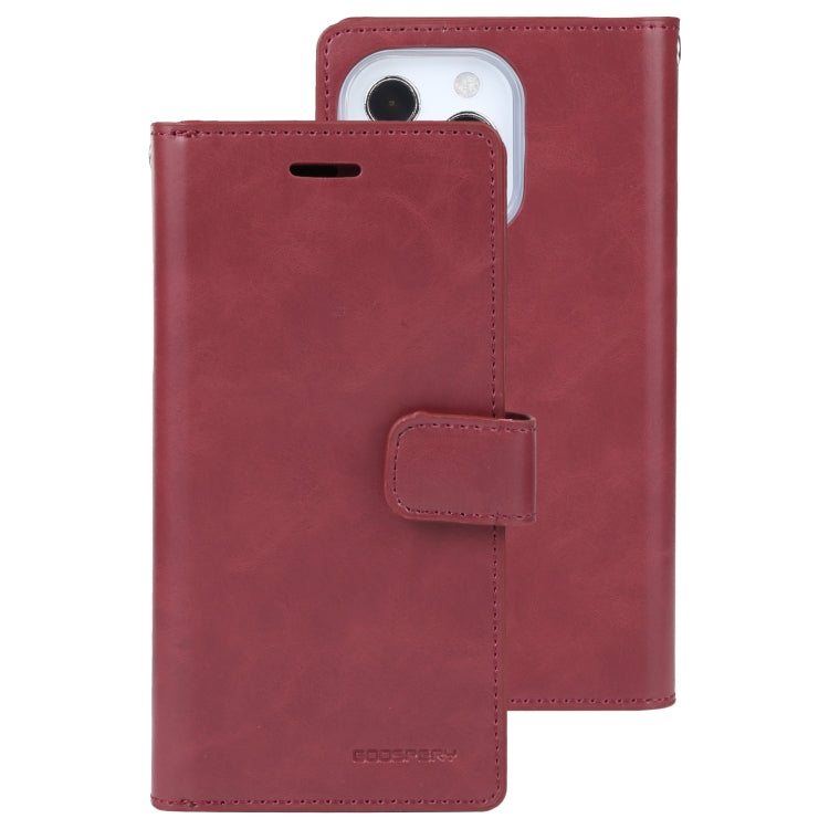 For iPhone 14 Pro MERCURY GOOSPERY MANSOOR 9 Card Slots Leather Case