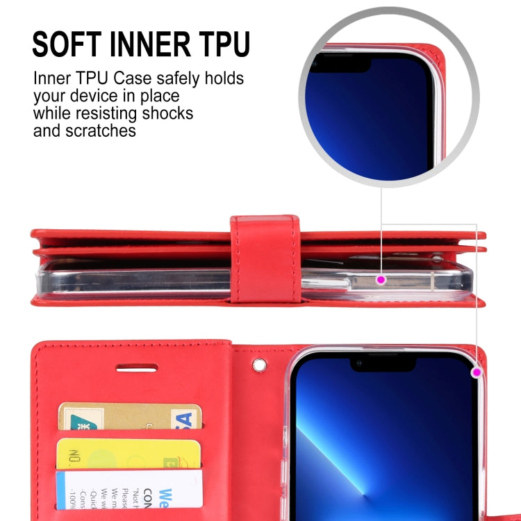 For iPhone 14 Pro MERCURY GOOSPERY MANSOOR 9 Card Slots Leather Case