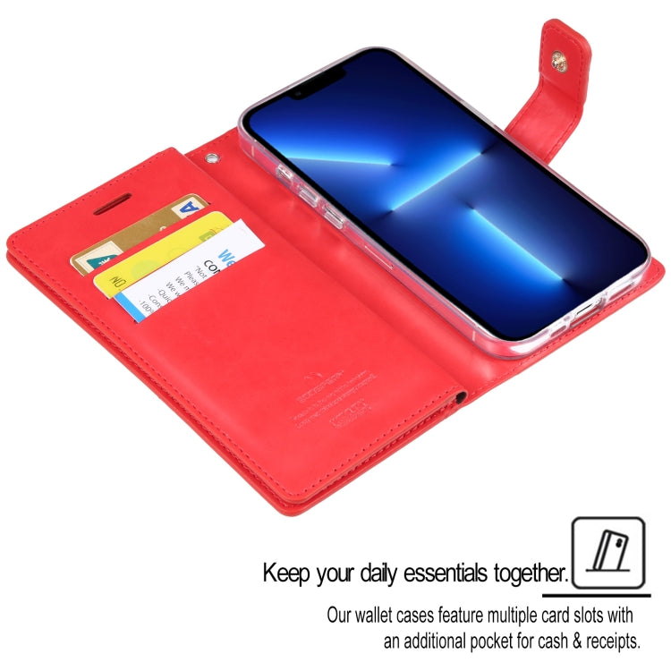 For iPhone 14 Pro MERCURY GOOSPERY MANSOOR 9 Card Slots Leather Case
