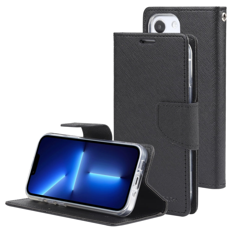 For iPhone 14 GOOSPERY FANCY DIARY Cross Texture Leather Case
