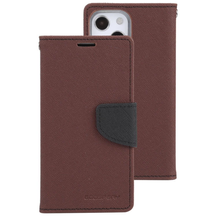 For iPhone 14 GOOSPERY FANCY DIARY Cross Texture Leather Case