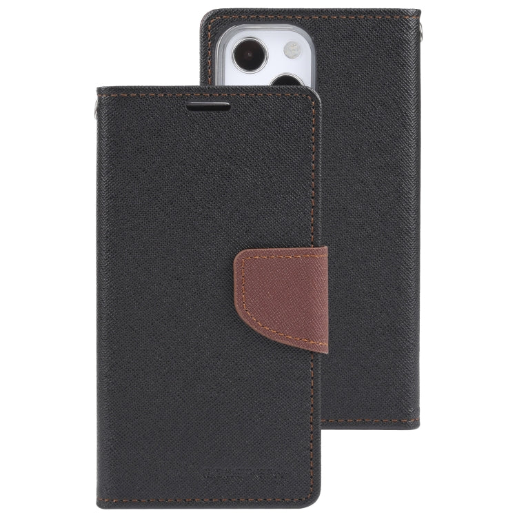 For iPhone 14 Plus GOOSPERY FANCY DIARY Cross Texture Leather Case