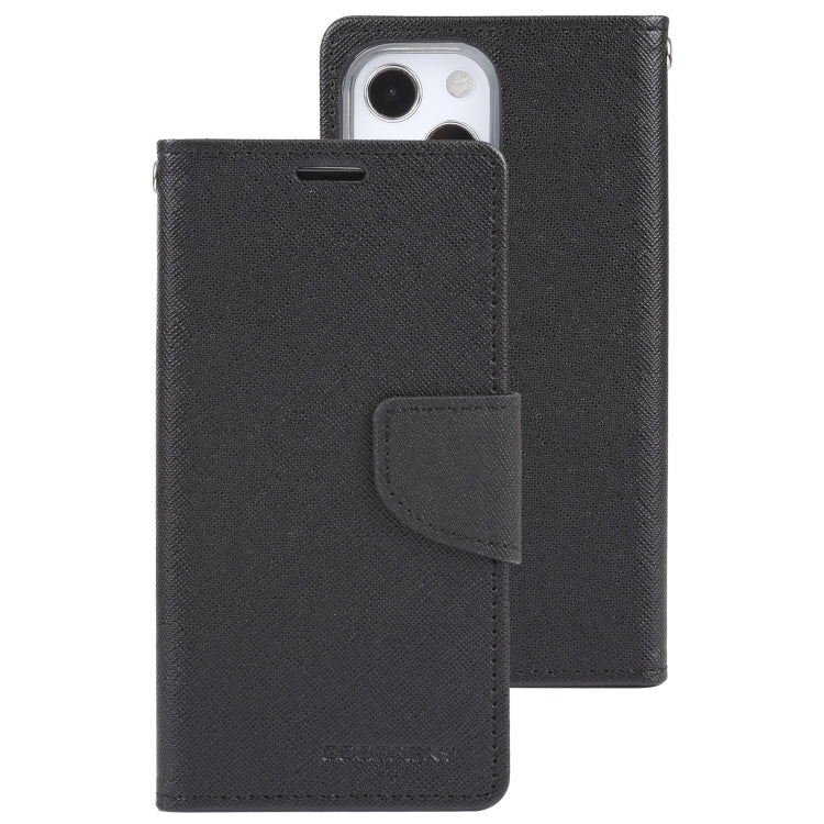 For iPhone 14 Plus GOOSPERY FANCY DIARY Cross Texture Leather Case