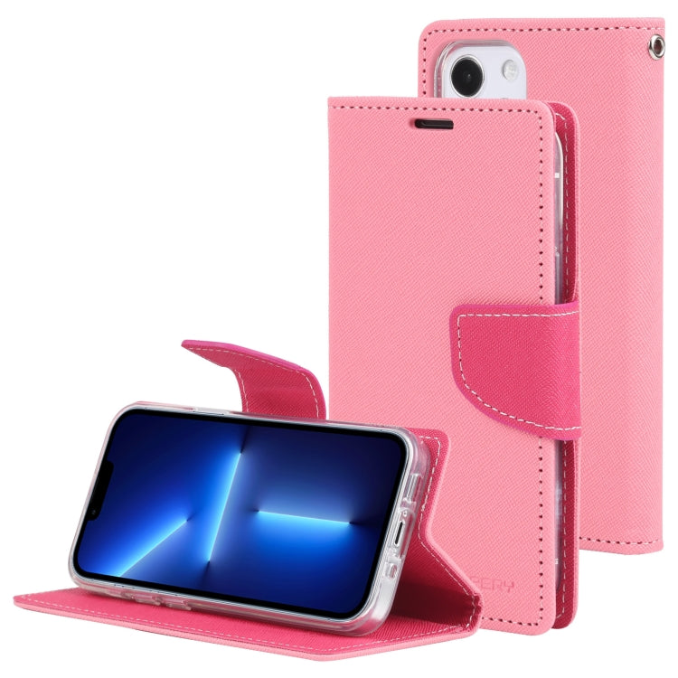 For iPhone 14 Plus GOOSPERY FANCY DIARY Cross Texture Leather Case