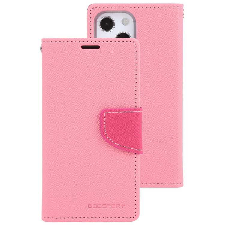 For iPhone 14 Plus GOOSPERY FANCY DIARY Cross Texture Leather Case