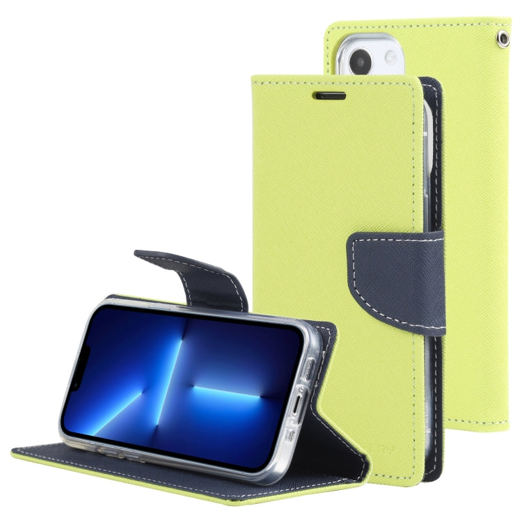 For iPhone 14 Plus GOOSPERY FANCY DIARY Cross Texture Leather Case