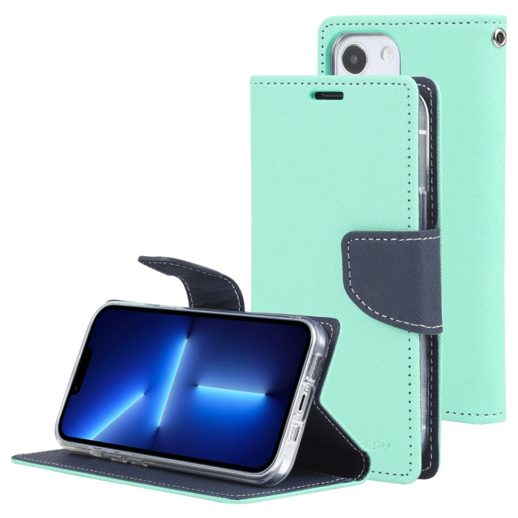 For iPhone 14 Plus GOOSPERY FANCY DIARY Cross Texture Leather Case