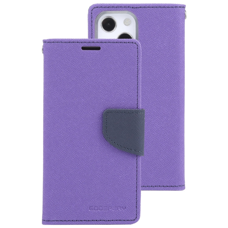 For iPhone 14 Plus GOOSPERY FANCY DIARY Cross Texture Leather Case