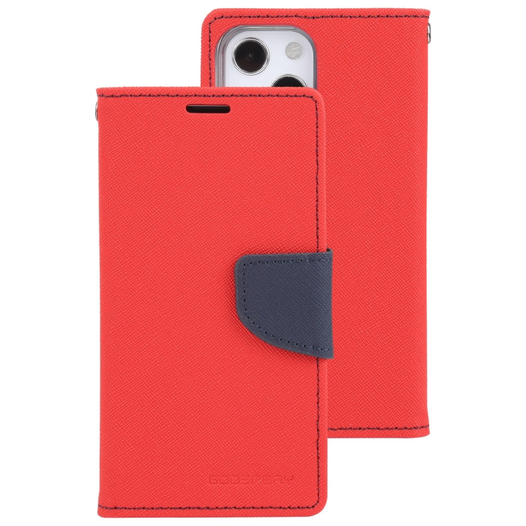 For iPhone 14 Plus GOOSPERY FANCY DIARY Cross Texture Leather Case