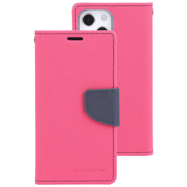 For iPhone 14 Plus GOOSPERY FANCY DIARY Cross Texture Leather Case