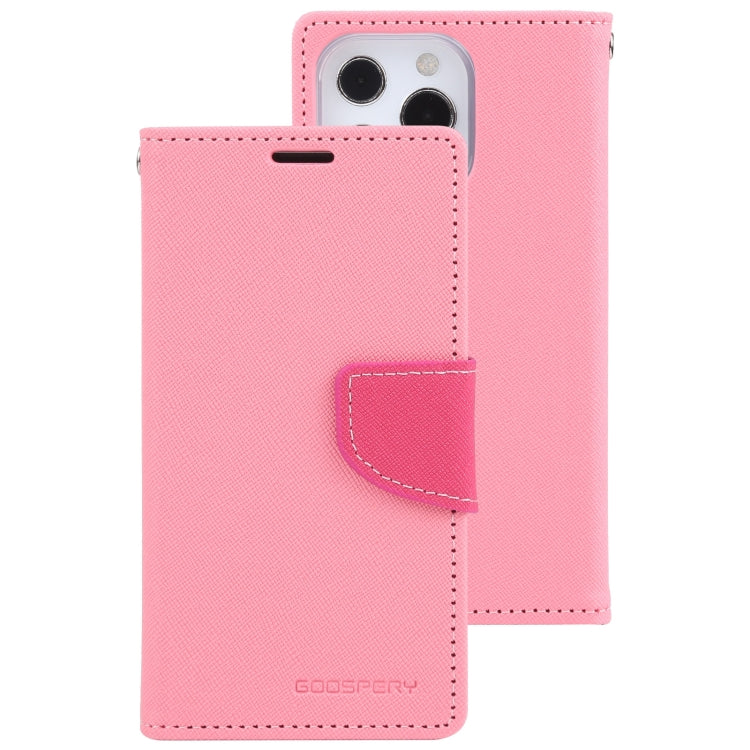 For iPhone 14 Pro Max GOOSPERY FANCY DIARY Cross Texture Leather Case