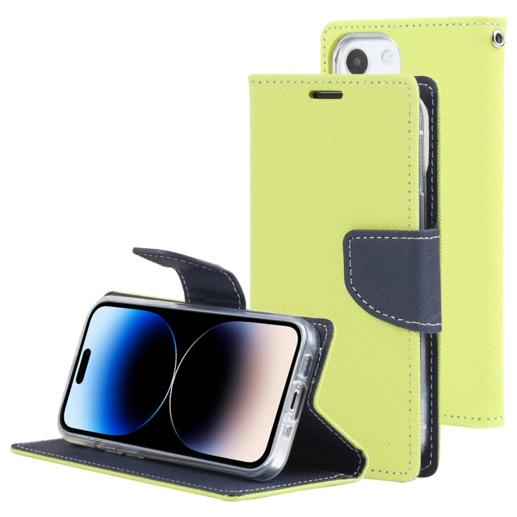 For iPhone 14 Pro Max GOOSPERY FANCY DIARY Cross Texture Leather Case