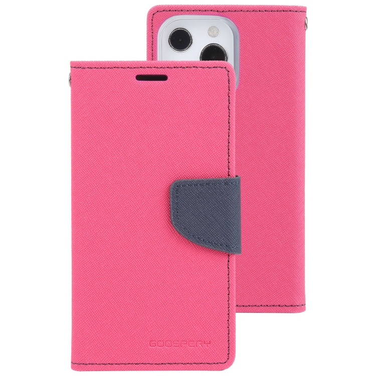 For iPhone 14 Pro Max GOOSPERY FANCY DIARY Cross Texture Leather Case