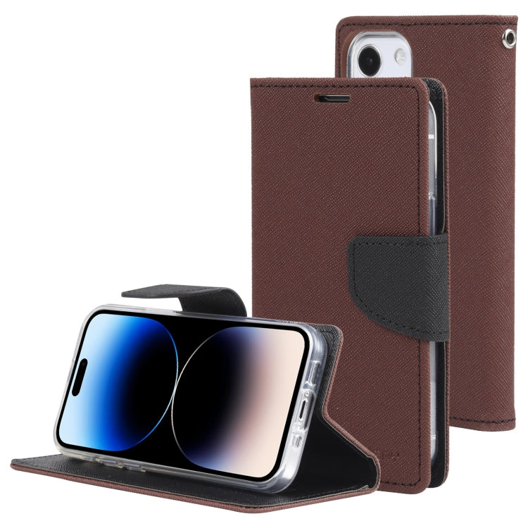 For iPhone 14 Pro Max GOOSPERY FANCY DIARY Cross Texture Leather Case
