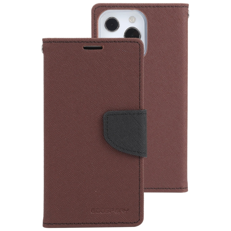 For iPhone 14 Pro Max GOOSPERY FANCY DIARY Cross Texture Leather Case