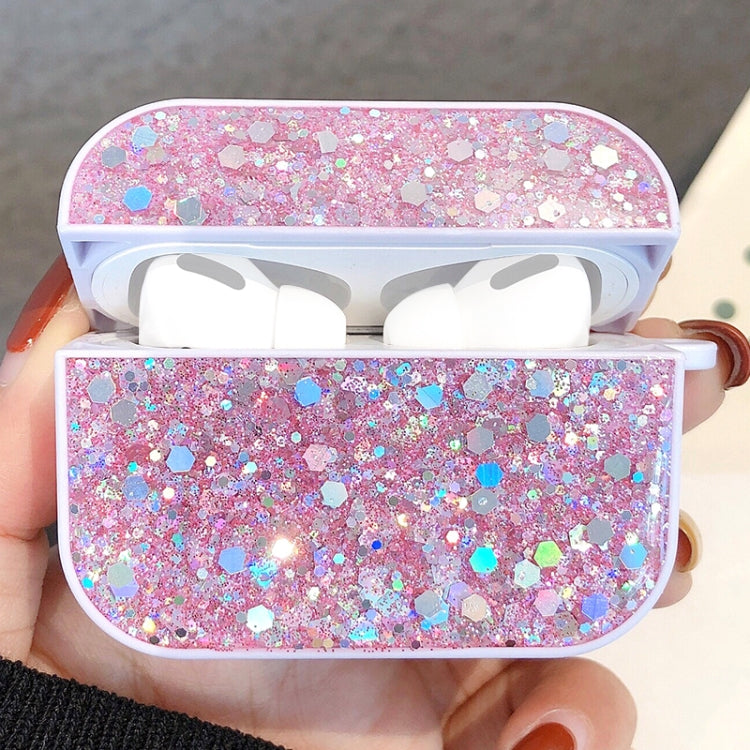For AirPods Pro Glitter Sequins Wireless Earphone Protective Case