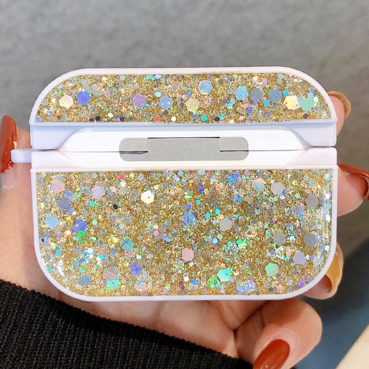 For AirPods Pro Glitter Sequins Wireless Earphone Protective Case