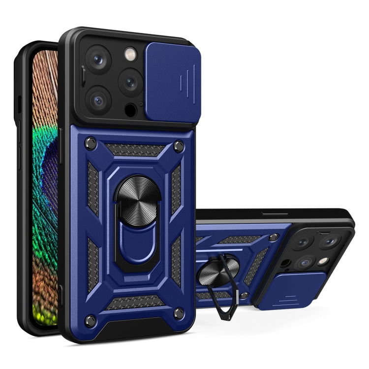 For iPhone 14 Pro Lanyard Slide Camshield Ring Phone Case