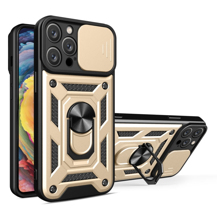 For iPhone 14 Pro Max Lanyard Slide Camshield Ring Phone Case