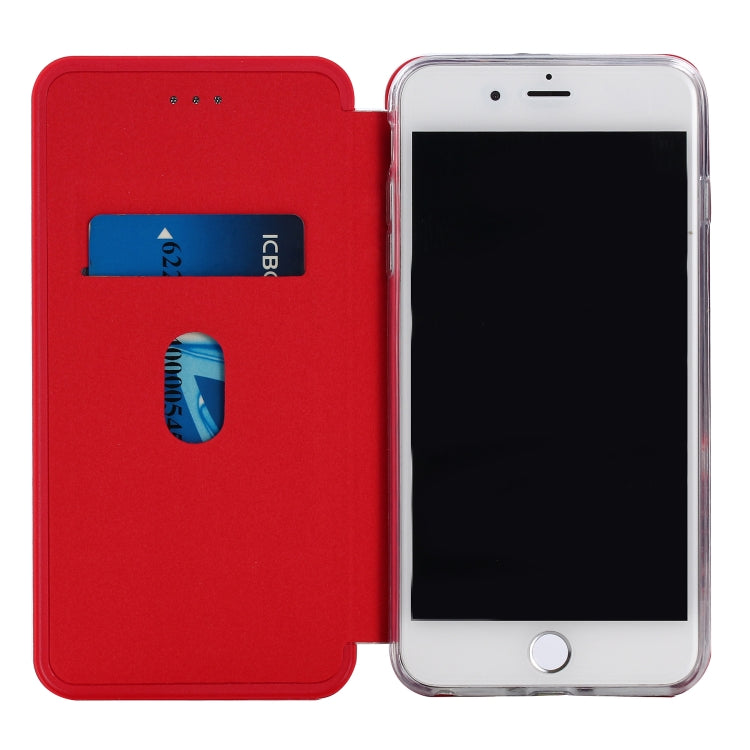 For iPhone SE 2022 / SE 2020 Ultra-thin Magnetic Fitted Leather Flip Case with Holder & Card Slot