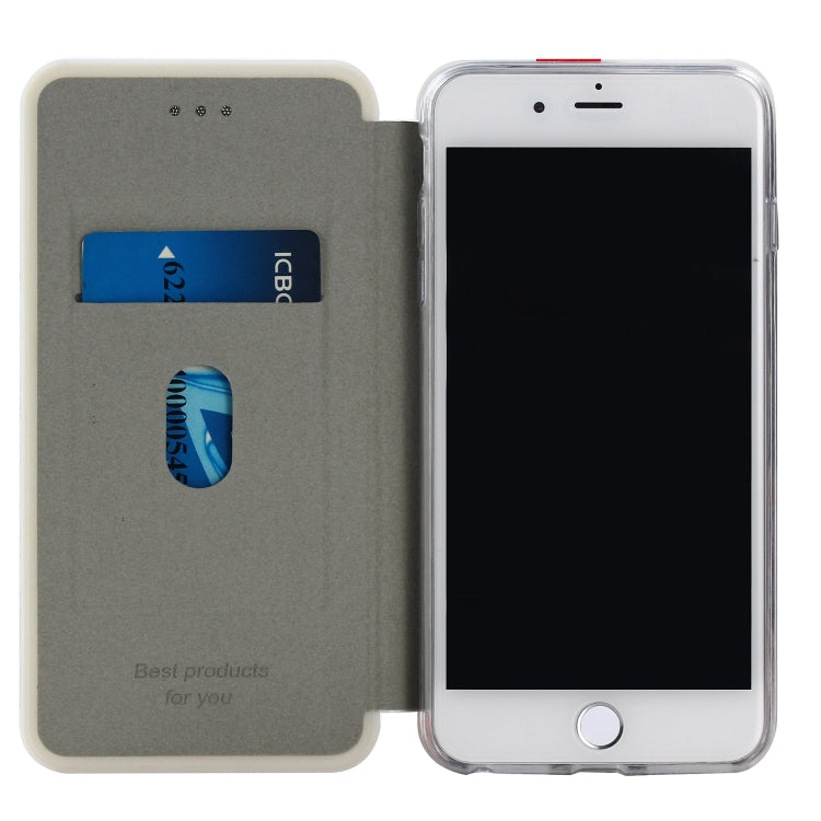 For iPhone SE 2022 / SE 2020 Ultra-thin Magnetic Fitted Leather Flip Case with Holder & Card Slot