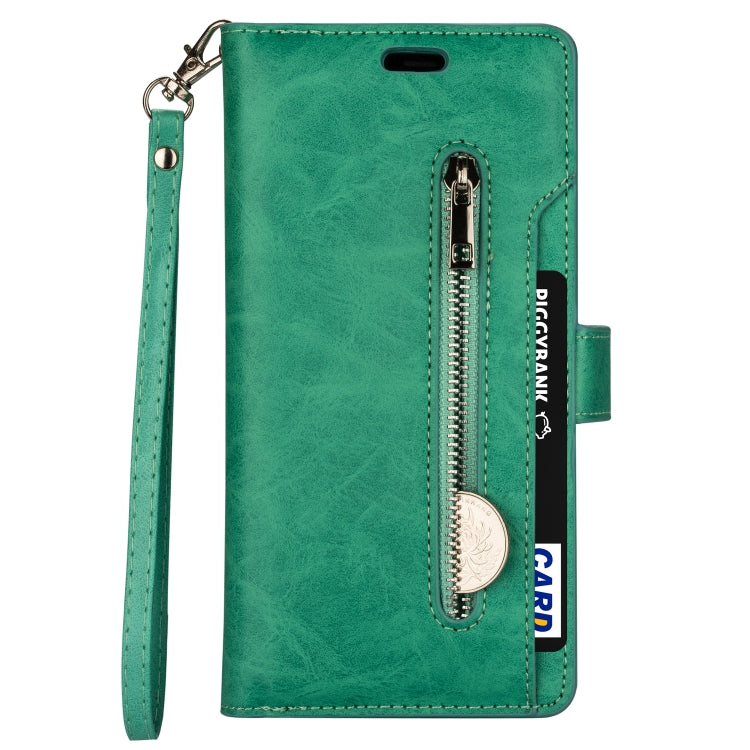 For iPhone 14 Multifunctional Zipper Horizontal Flip Leather Case