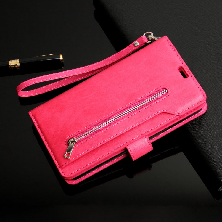 For iPhone 14 Multifunctional Zipper Horizontal Flip Leather Case