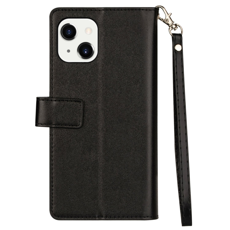 For iPhone 14 Multifunctional Zipper Horizontal Flip Leather Case Max