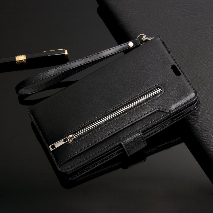 For iPhone 14 Multifunctional Zipper Horizontal Flip Leather Case Max