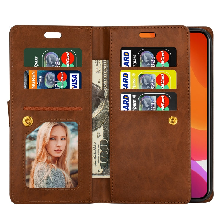 For iPhone 14 Multifunctional Zipper Horizontal Flip Leather Case Max
