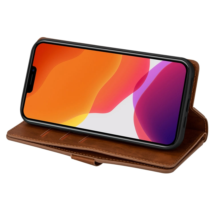For iPhone 14 Multifunctional Zipper Horizontal Flip Leather Case Max