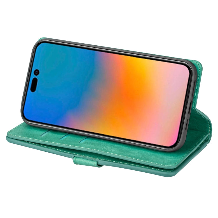 For iPhone 14 Pro Multifunctional Zipper Horizontal Flip Leather Case