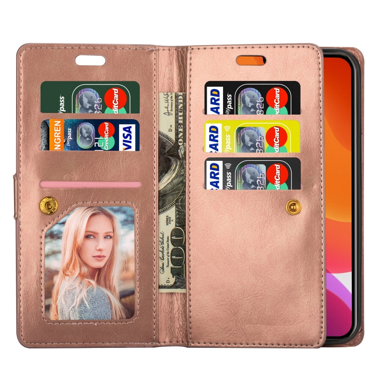For iPhone 14 Pro Multifunctional Zipper Horizontal Flip Leather Case