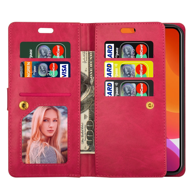 For iPhone 14 Pro Multifunctional Zipper Horizontal Flip Leather Case