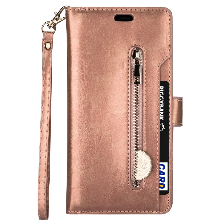 For iPhone 14 Pro Max Multifunctional Zipper Horizontal Flip Leather Case