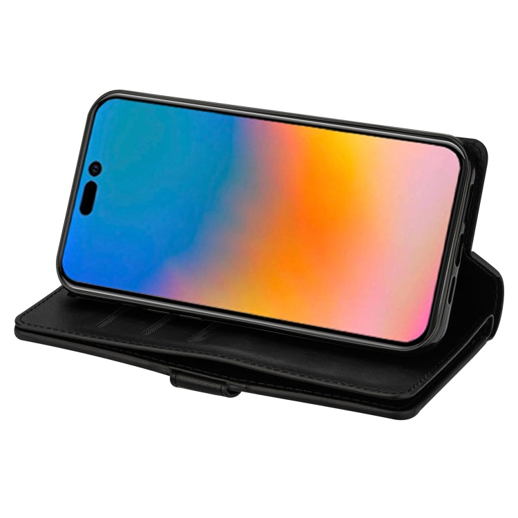 For iPhone 14 Pro Max Multifunctional Zipper Horizontal Flip Leather Case