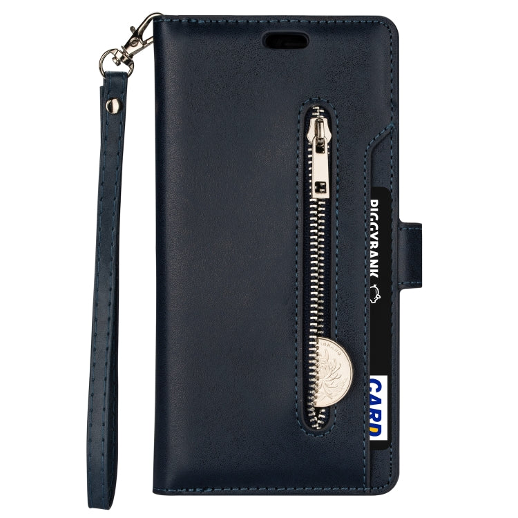 For iPhone 14 Pro Max Multifunctional Zipper Horizontal Flip Leather Case