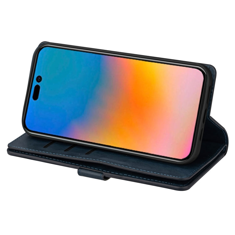 For iPhone 14 Pro Max Multifunctional Zipper Horizontal Flip Leather Case