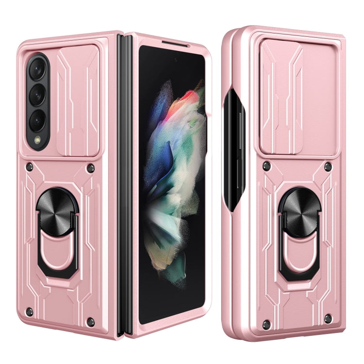 For Samsung Galaxy Z Fold4 Lanyard Slide Camshield Card Phone Case